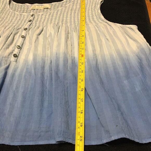 We The Free Blue Ombre Tank Top Oversized Sleeveless Shirt Size XS Boho Festival - Picture 10 of 10